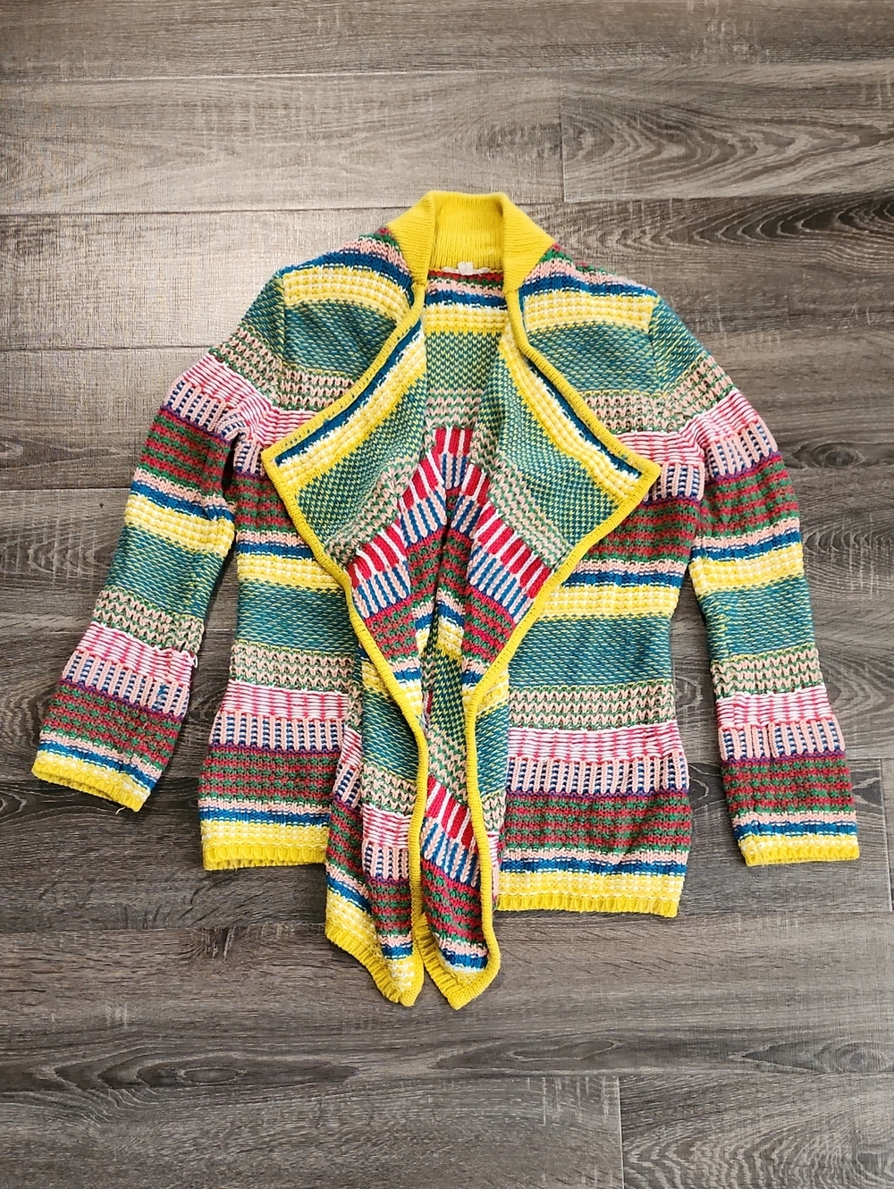 🌵 Tulle Multicolor Knit Waterfall Cardigan 🌵